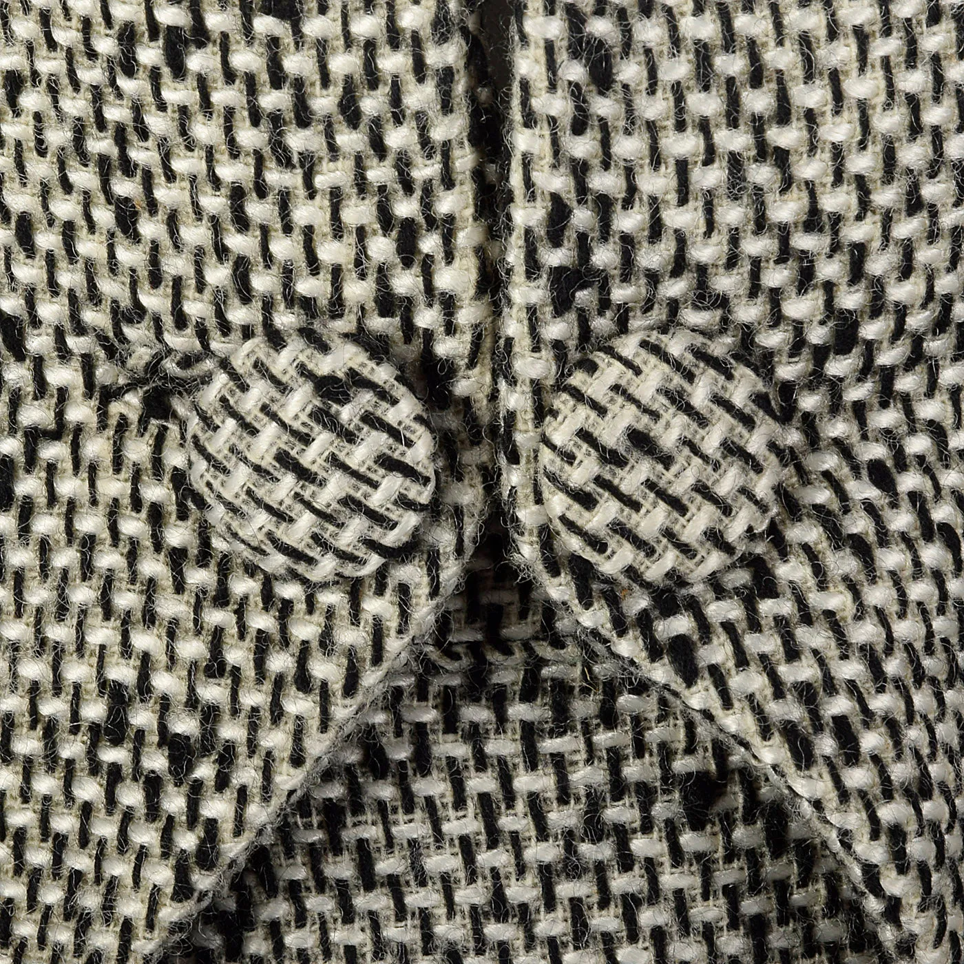 1960s Black and White Tweed Skirt Suit