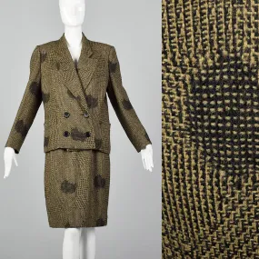 1980s Dorothee Bis Tweed Skirt Suit with Oversized Jacket