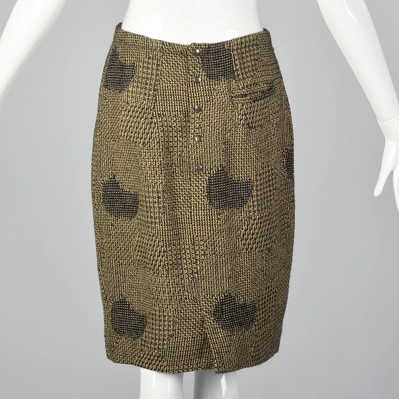 1980s Dorothee Bis Tweed Skirt Suit with Oversized Jacket