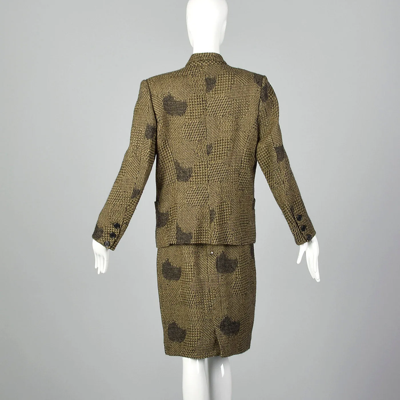 1980s Dorothee Bis Tweed Skirt Suit with Oversized Jacket