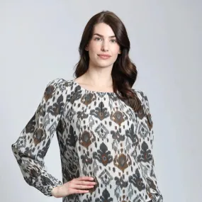 APNY - Grey Print Pullover Top