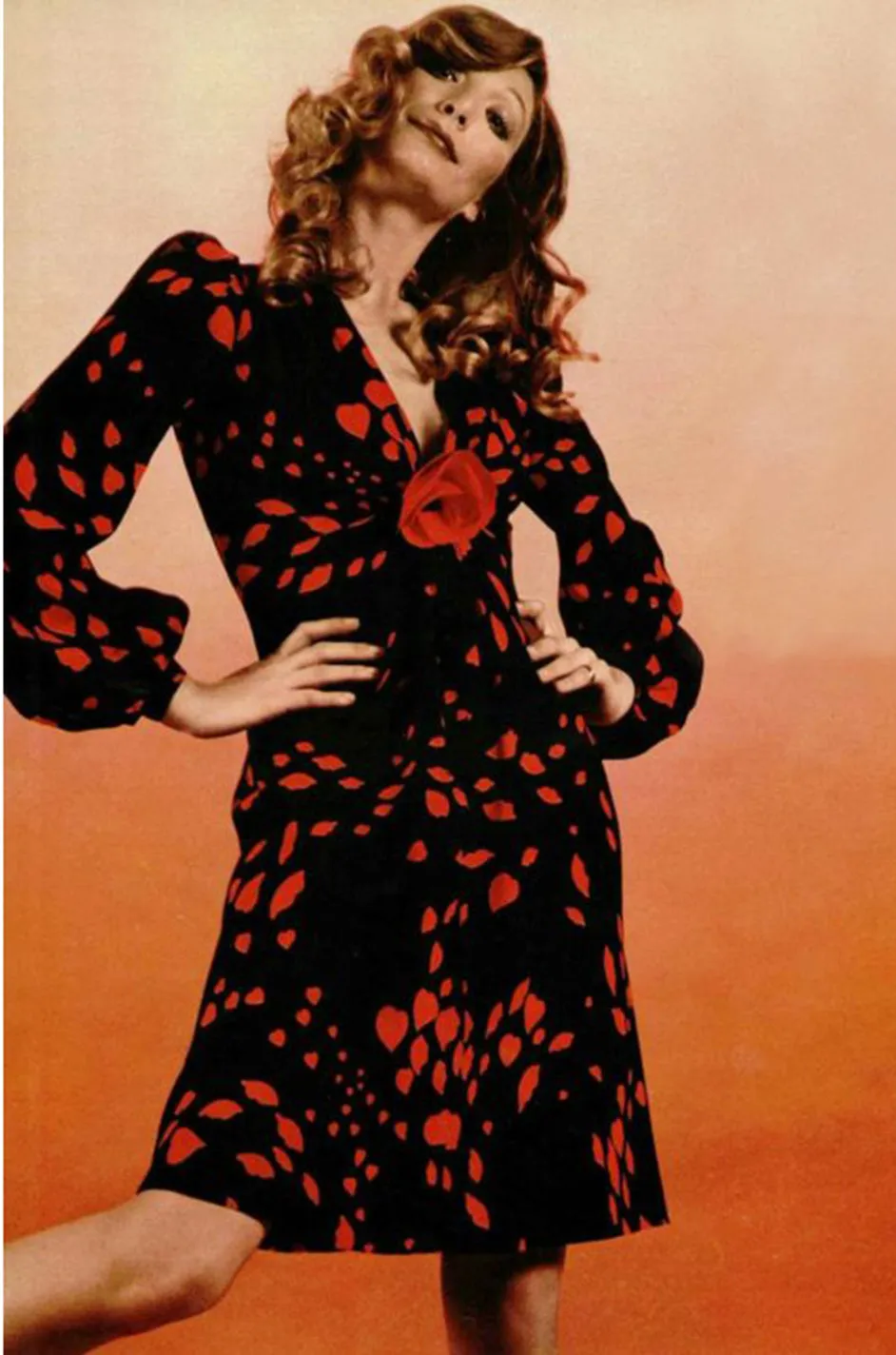 Fall 1982 Yves Saint Laurent Heart Print Black & White Suit Set