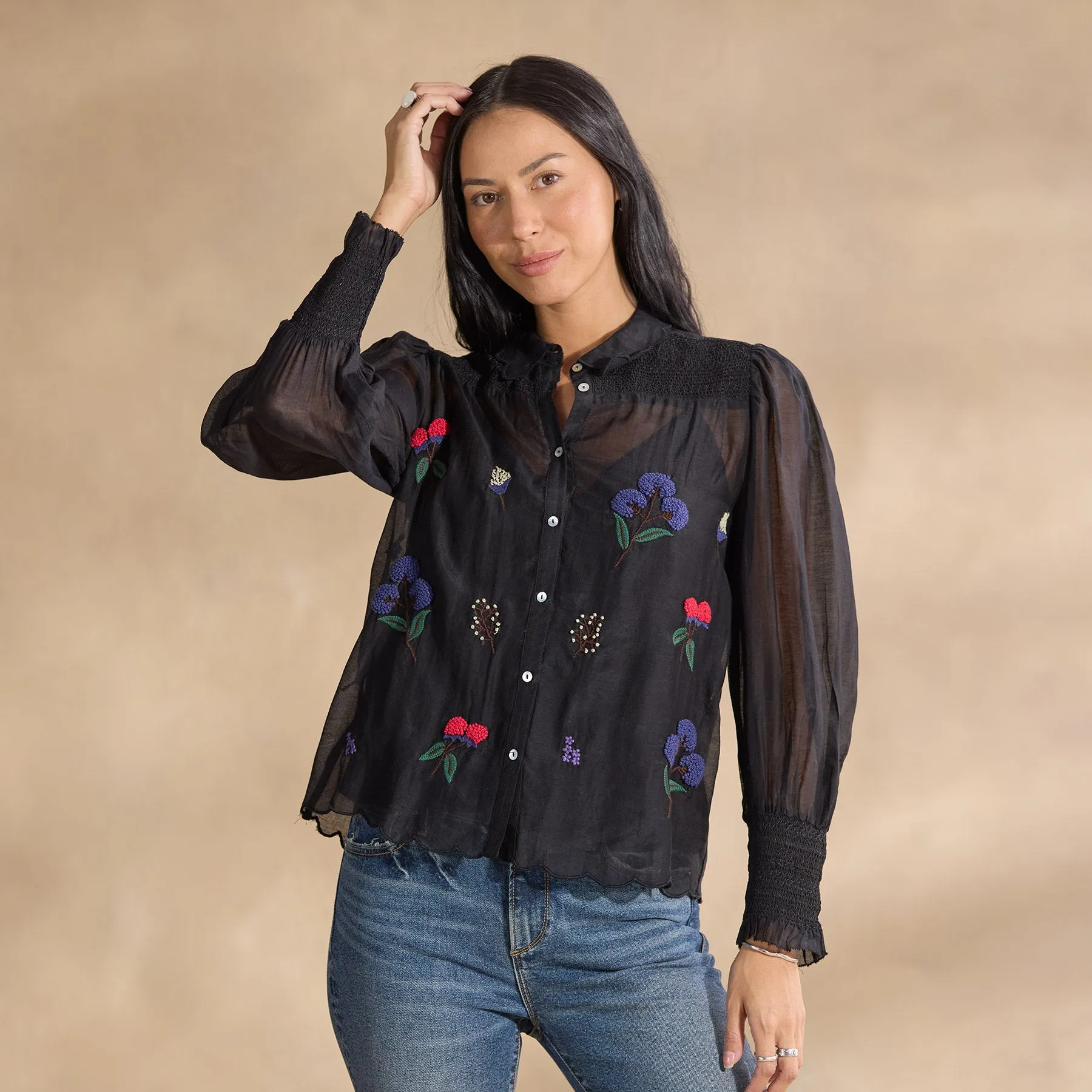 Floriana Bloom Shirt, Petite