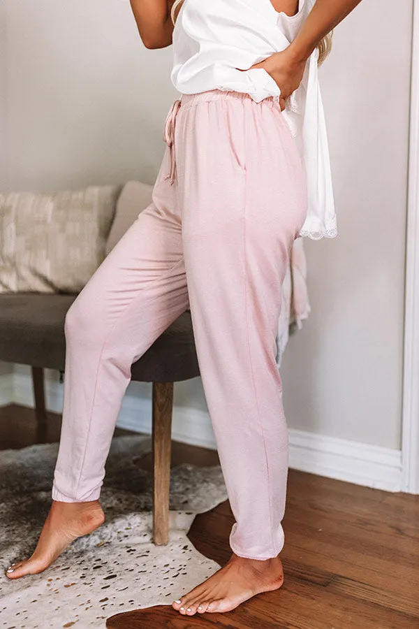 Ideal Comfort Joggers In Blush