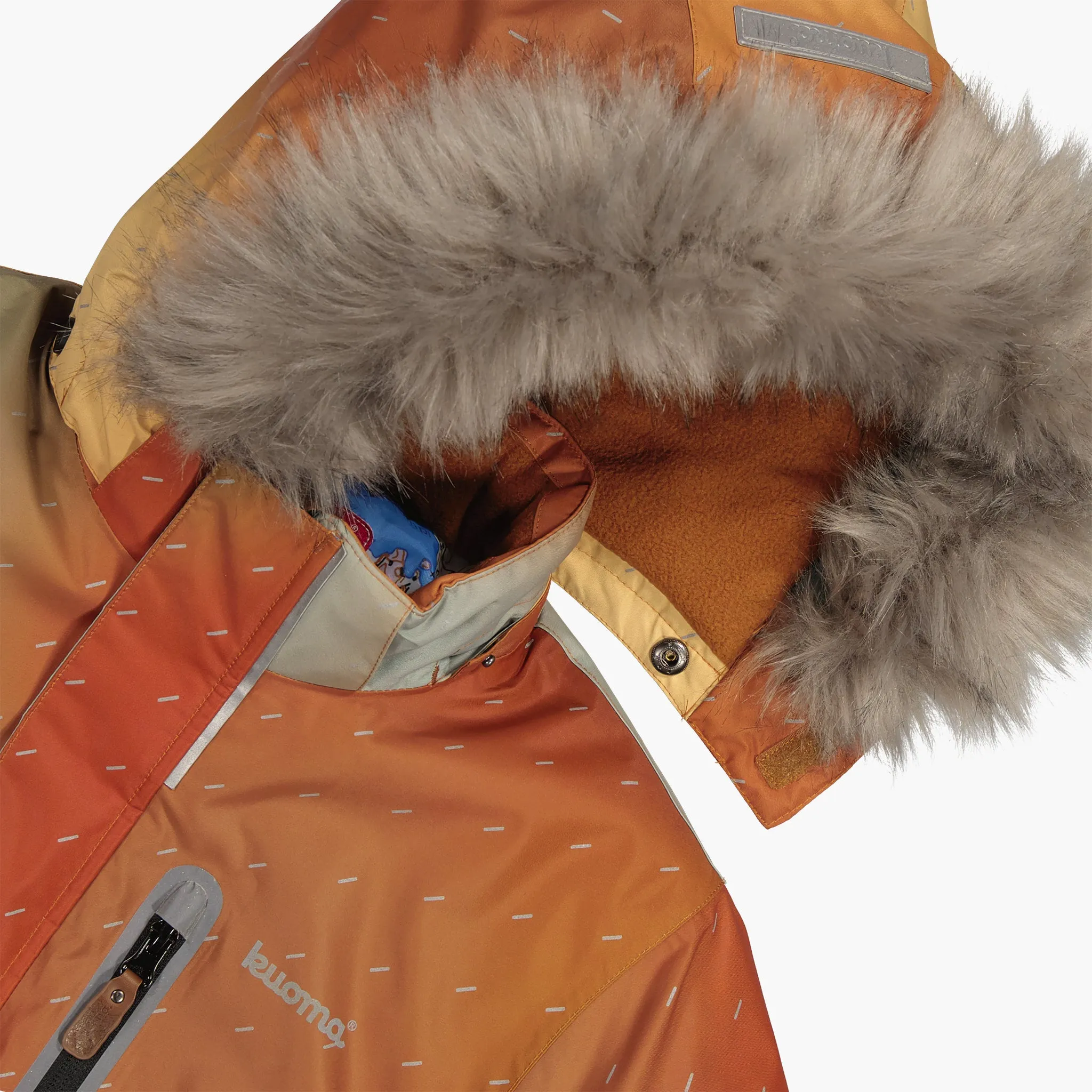 Kids´ winter snowsuit Joona, Brown Shadow