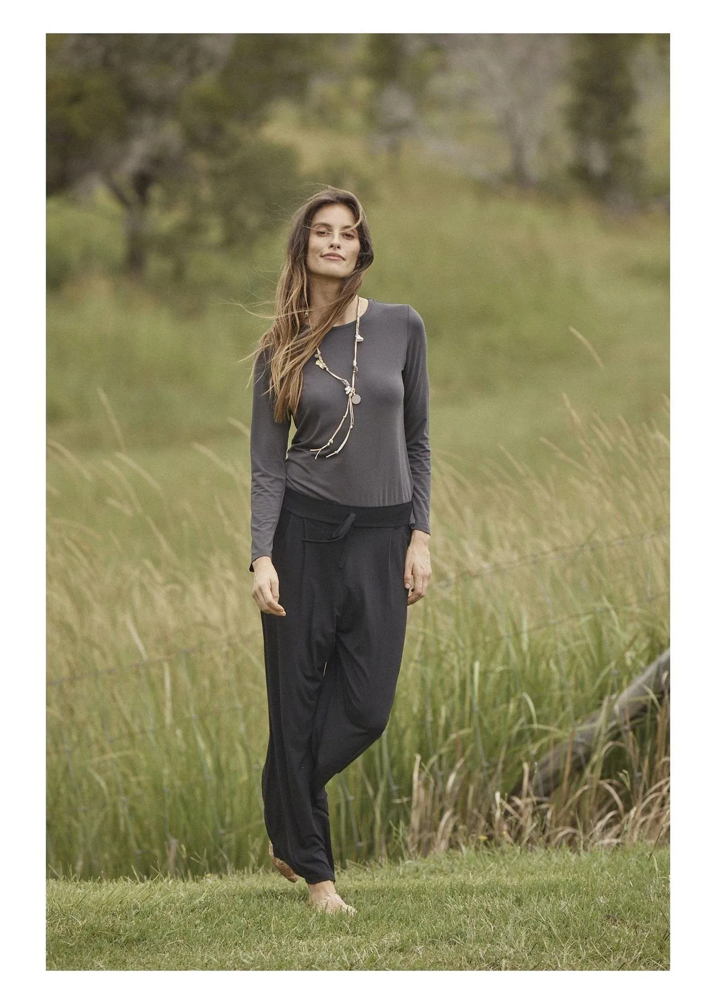 Lou Lou Jones Tee Charcoal | LOU16NB014