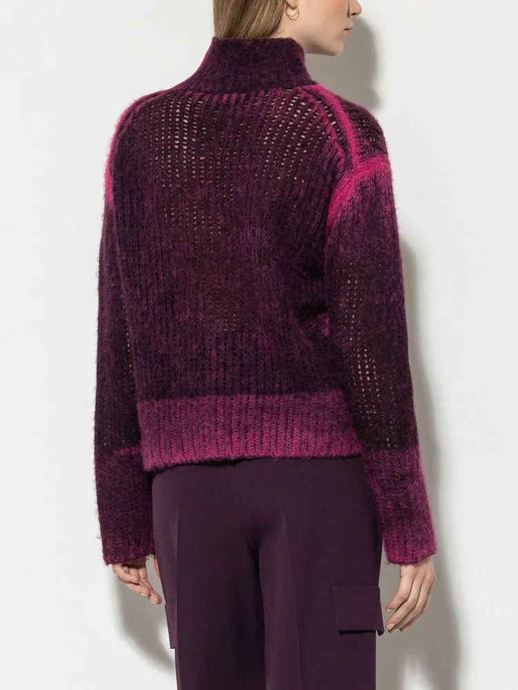 Luisa Cerano Turtleneck Jumper with Spray Effect