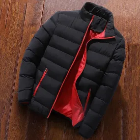 Mens Winter Parka Warm Casual CottonPadded Jacket