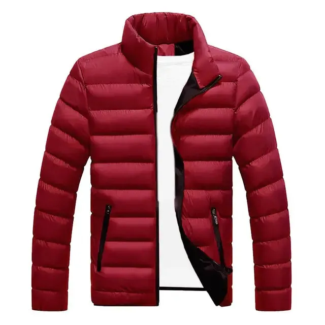 Mens Winter Parka Warm Casual CottonPadded Jacket