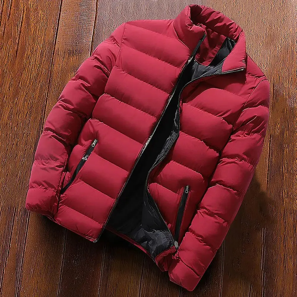 Mens Winter Parka Warm Casual CottonPadded Jacket