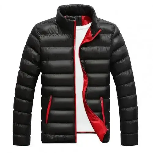 Mens Winter Parka Warm Casual CottonPadded Jacket