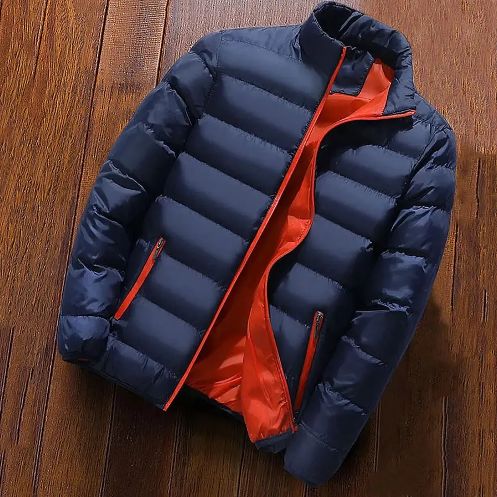 Mens Winter Parka Warm Casual CottonPadded Jacket