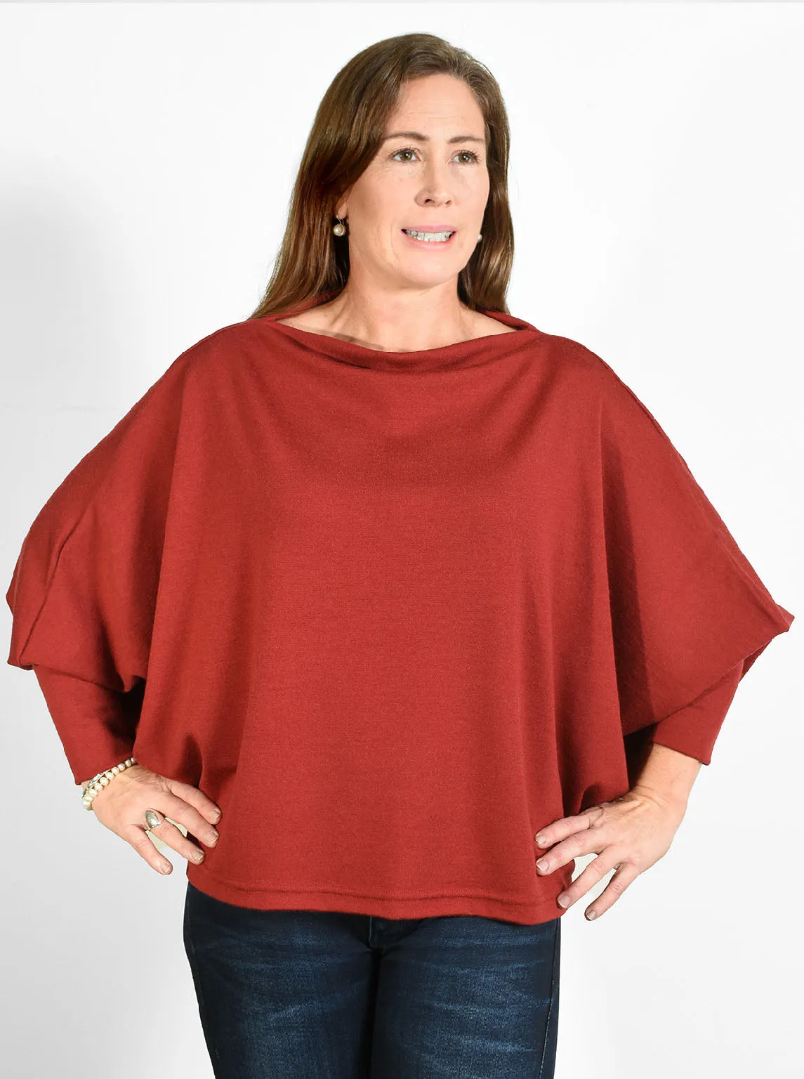 Merino Cropped Swing Jumper