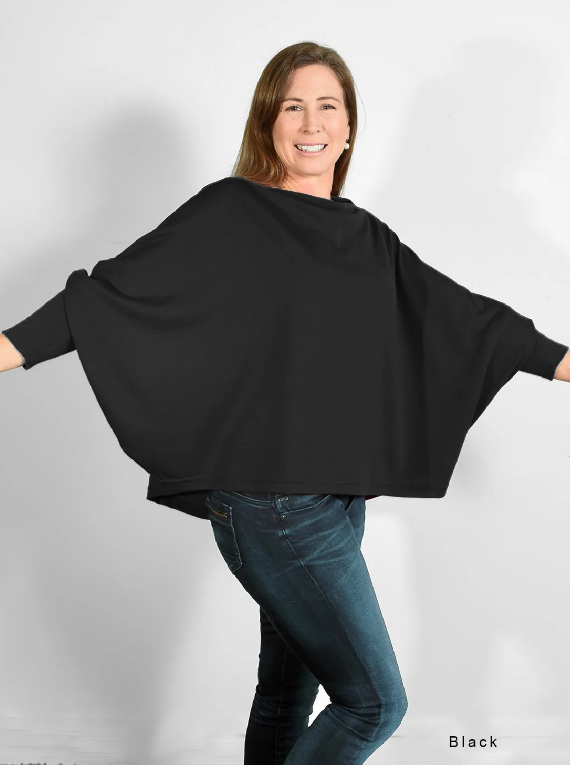 Merino Cropped Swing Jumper