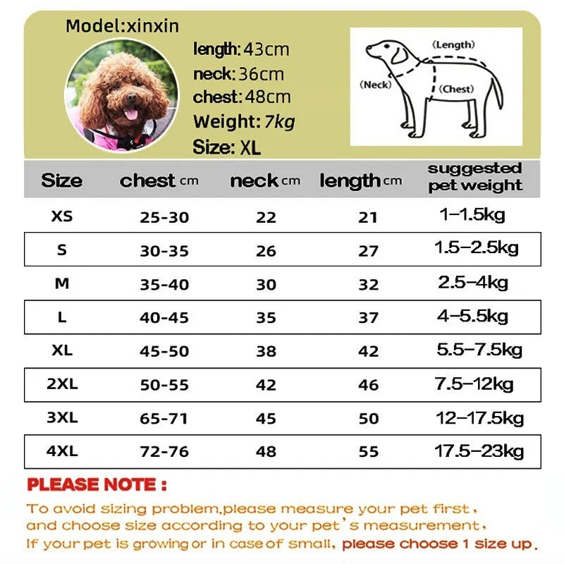 Pet Dog Waterproof Raincoat Jumpsuit Reflective Rain Coat Hooded