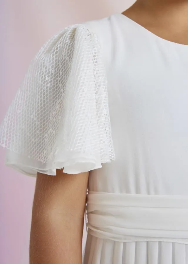 PLEATED CHIFFON JUMPSUIT GIRL