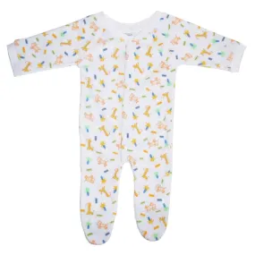 Preemie Terry Print Closed-Toe Sleep & Play