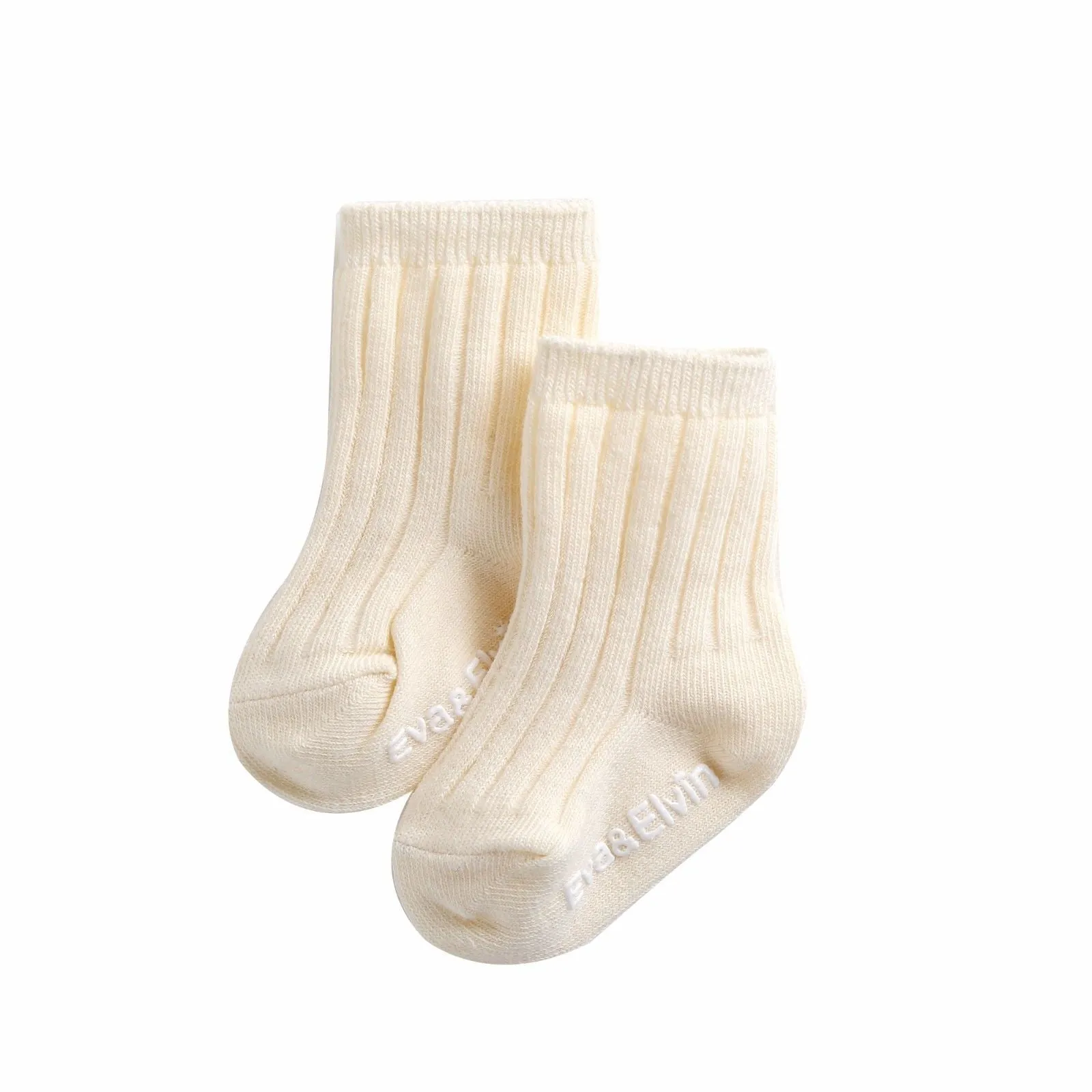 RunRun Ivory Ribbed Socks