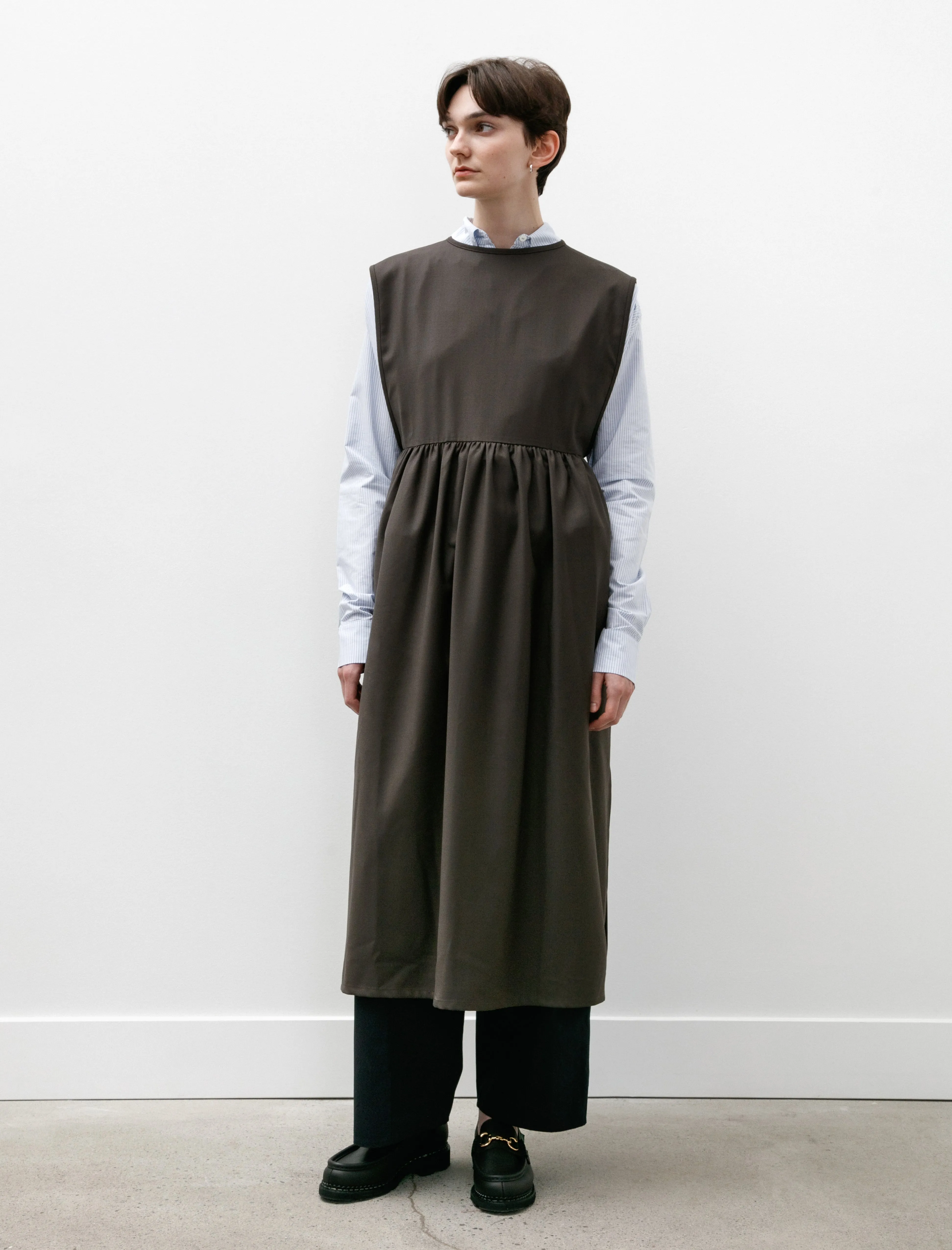 Strik Dress Brown Wool