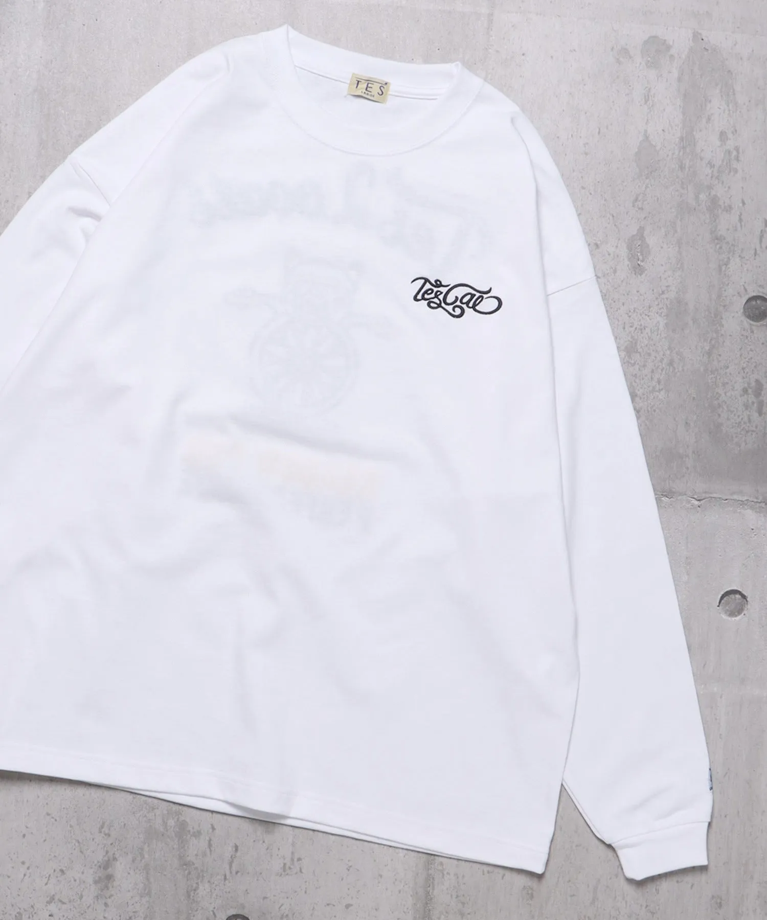 TES MOTORCYCLE CLUB EMB LONG SLEEVE BIG T-SHIRT / ロンT