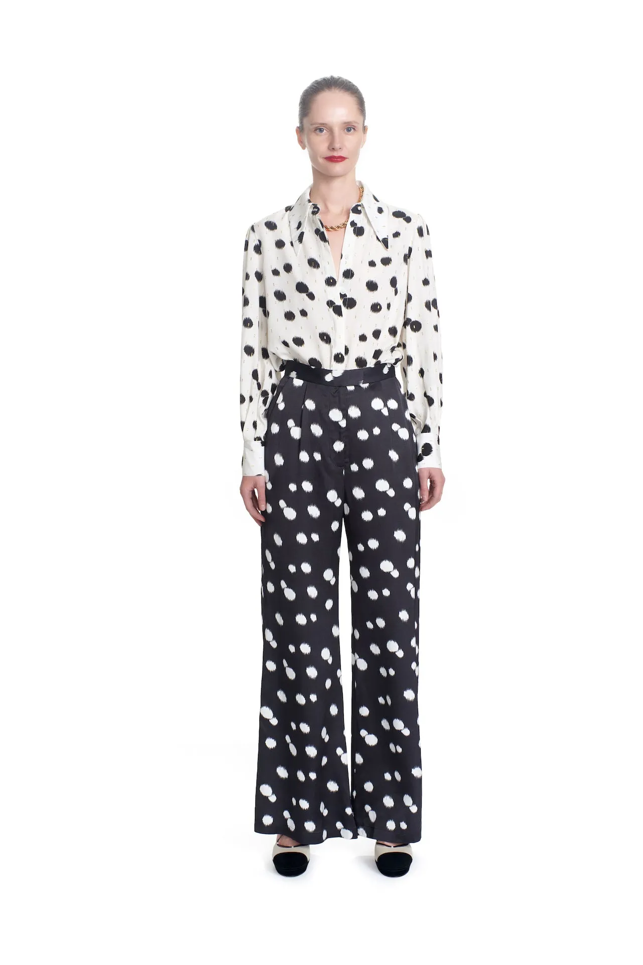 THE CAMILLE PANT- SNOWBALL