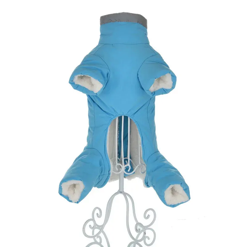Winter Dog Apparel: Cozy Fleece Jacket and Reflective Jumpsuit for Small Dogs - Keep Your Chihuahua Warm, Dry, and Safe in Cold Weather