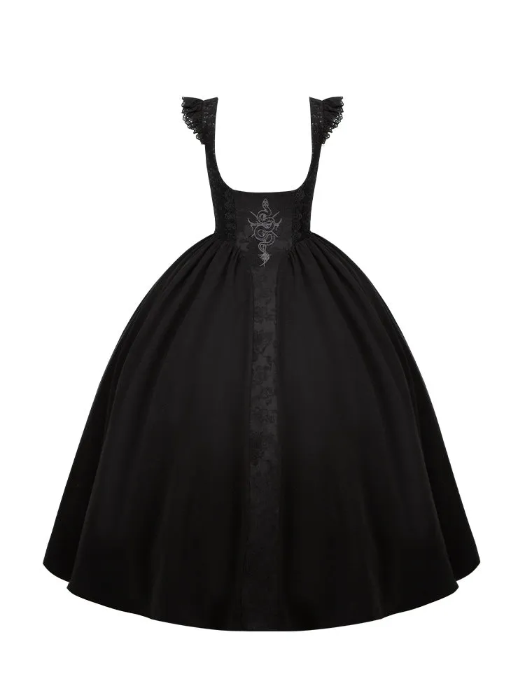 With PUJI~Poem of Dusk~Gothic Lolita Bust-supporting Dress Suit
