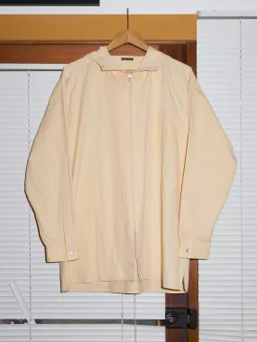Ys for Men Yohji Yamamoto 1990s yellow cotton zipped hooded shirt jacket - sz L