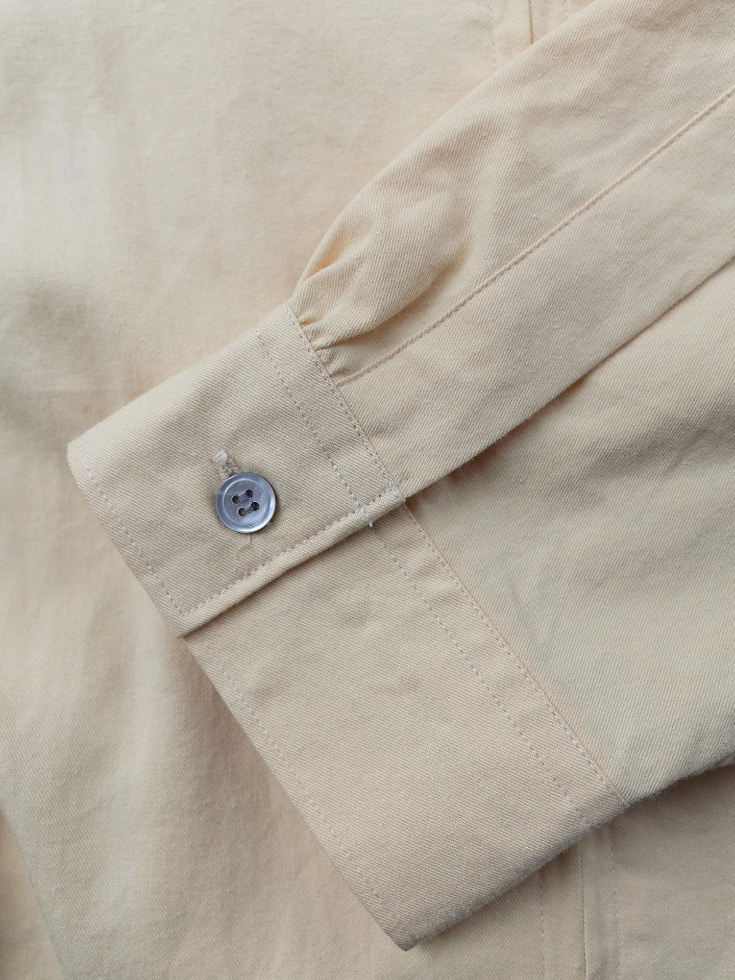 Ys for Men Yohji Yamamoto 1990s yellow cotton zipped hooded shirt jacket - sz L